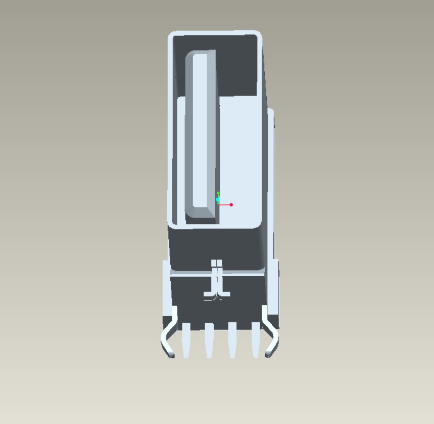 EAST-USB2G2X0PX1R USB 2.0 AF側(cè)插短體L14.0無卷邊Y型