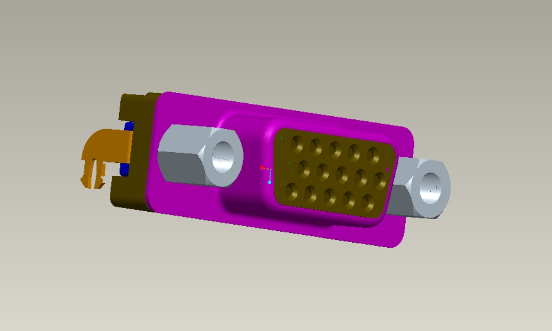 SLIM VGA 15P正向沉板CL=1.5mm 前十后五